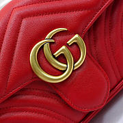 Gucci | GG Marmont Matelassé Mini Bag ‎446744 Red - 2