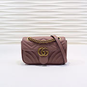 Gucci | GG Marmont Matelassé Mini Bag ‎446744 Dusty Pink - 1