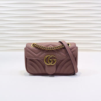 Gucci | GG Marmont Matelassé Mini Bag ‎446744 Dusty Pink
