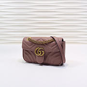 Gucci | GG Marmont Matelassé Mini Bag ‎446744 Dusty Pink - 6