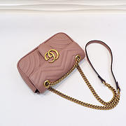 Gucci | GG Marmont Matelassé Mini Bag ‎446744 Dusty Pink - 5