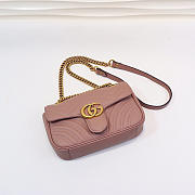 Gucci | GG Marmont Matelassé Mini Bag ‎446744 Dusty Pink - 3
