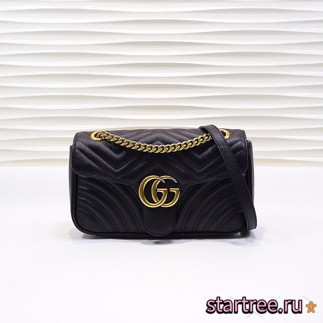 Gucci | GG Marmont Small Matelassé Shoulder Bag ‎443497 Black - 1