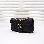 Gucci | GG Marmont Small Matelassé Shoulder Bag ‎443497 Black - 6