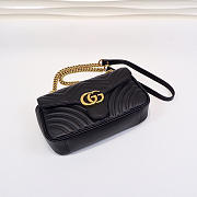 Gucci | GG Marmont Small Matelassé Shoulder Bag ‎443497 Black - 5