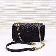 Gucci | GG Marmont Small Matelassé Shoulder Bag ‎443497 Black - 4