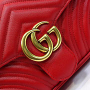 Gucci | GG Marmont Small Matelassé Shoulder Bag ‎443497 Red - 2