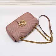 Gucci | GG Marmont Small Matelassé Shoulder Bag ‎443497 Dusty Pink - 4