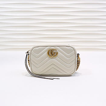 Gucci | GG Marmont Matelassé Mini Bag 448065 White