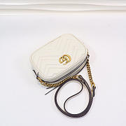 Gucci | GG Marmont Matelassé Mini Bag 448065 White - 4