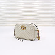 Gucci | GG Marmont Matelassé Mini Bag 448065 White - 3