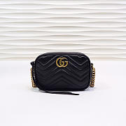 Gucci | GG Marmont Matelassé Mini Bag 448065 Black - 1