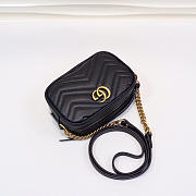 Gucci | GG Marmont Matelassé Mini Bag 448065 Black - 3