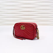 Gucci | GG Marmont Matelassé Mini Bag 448065 Red - 5