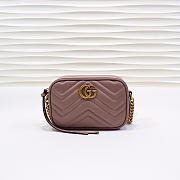 Gucci | GG Marmont Matelassé Mini Bag 448065 Dusty Pink - 1