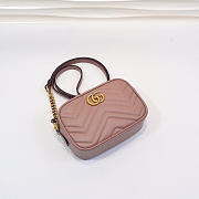 Gucci | GG Marmont Matelassé Mini Bag 448065 Dusty Pink - 6