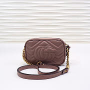 Gucci | GG Marmont Matelassé Mini Bag 448065 Dusty Pink - 4