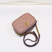 Gucci | GG Marmont Matelassé Mini Bag 448065 Dusty Pink - 3