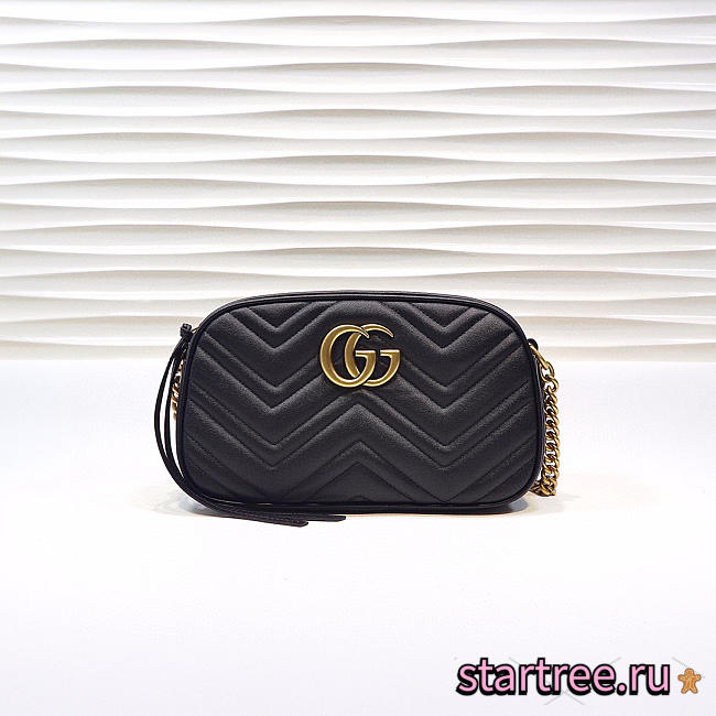 Gucci | GG Marmont Small Matelassé Shoulder Bag 447632 Black - 1