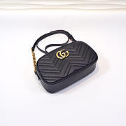 Gucci | GG Marmont Small Matelassé Shoulder Bag 447632 Black - 5