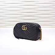 Gucci | GG Marmont Small Matelassé Shoulder Bag 447632 Black - 4