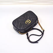 Gucci | GG Marmont Small Matelassé Shoulder Bag 447632 Black - 3