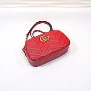 Gucci | GG Marmont Small Matelassé Shoulder Bag 447632 Red - 6