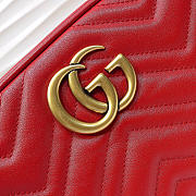 Gucci | GG Marmont Small Matelassé Shoulder Bag 447632 Red - 2