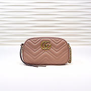 Gucci | GG Marmont Small Matelassé Shoulder Bag 447632 Dusty Pink - 1