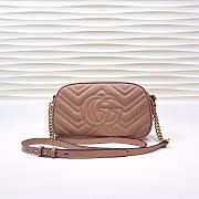 Gucci | GG Marmont Small Matelassé Shoulder Bag 447632 Dusty Pink - 6