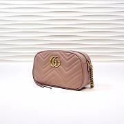 Gucci | GG Marmont Small Matelassé Shoulder Bag 447632 Dusty Pink - 4