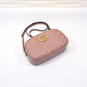 Gucci | GG Marmont Small Matelassé Shoulder Bag 447632 Dusty Pink - 3