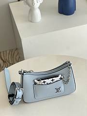 Louis Vuitton | Marelle Epi Quartz Blue Leather Handbag M80688 - 5