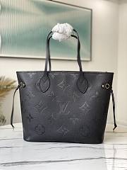 Louis Vuitton | Neverfull MM Noir Monogram M45685  - 3