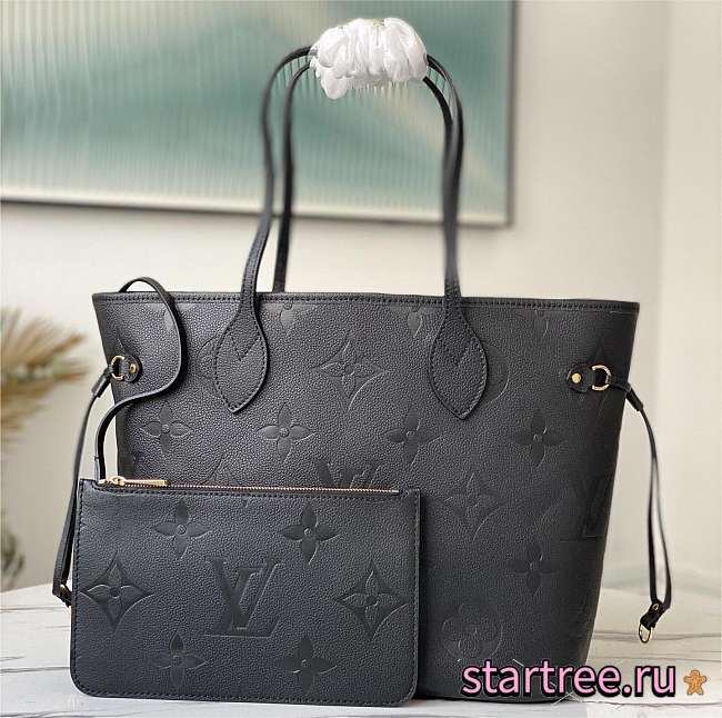 Louis Vuitton | Neverfull MM Noir Monogram M45685  - 1