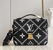 Louis Vuitton | Pochette Metis Handbags Black M46028  - 1