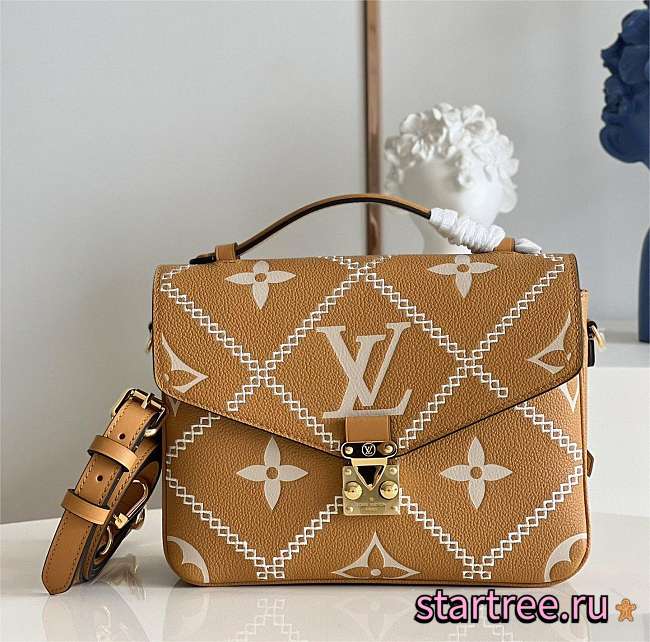 Louis Vuitton | Pochette Metis Handbags Ginger&Beige M46028  - 1