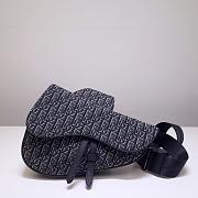 Dior | Black Saddle Oblique Jacquard - 6