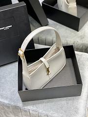 YSL | Le 5 À 7 Hobo Bag In Smooth Leather White - 6