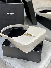 YSL | Le 5 À 7 Hobo Bag In Smooth Leather White - 5