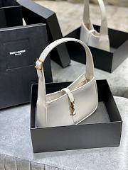 YSL | Le 5 À 7 Hobo Bag In Smooth Leather White - 3