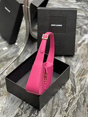 YSL | Le 5 À 7 Hobo Bag In Smooth Leather Bubblegum - 4