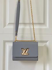 Louis Vuitton | Twist MM Handbag M59218 Grey - 6