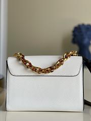 Louis Vuitton | Twist MM Handbag M58715 White - 6