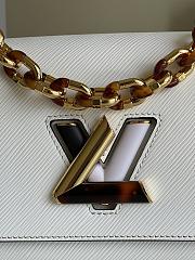 Louis Vuitton | Twist MM Handbag M58715 White - 3
