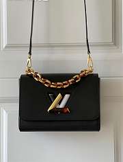 Louis Vuitton | Twist MM Handbag M58715 Black - 3