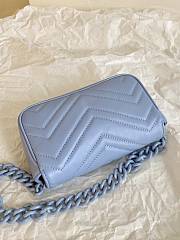 Gucci | GG Marmont Belt Bag 699757 Blue - 2