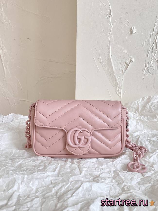 Gucci | GG Marmont Belt Bag 699757 Pink - 1