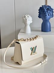 Louis Vuitton | Twist MM Handbag M59896 White - 6