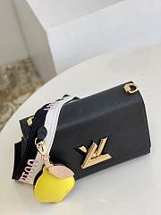 Louis Vuitton | Twist MM Handbag M20680 Black - 3